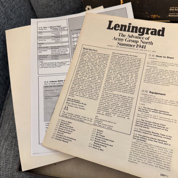 Leningrad (open, punched) SPI Simulations Publications, Inc. - Picture 9 of 10